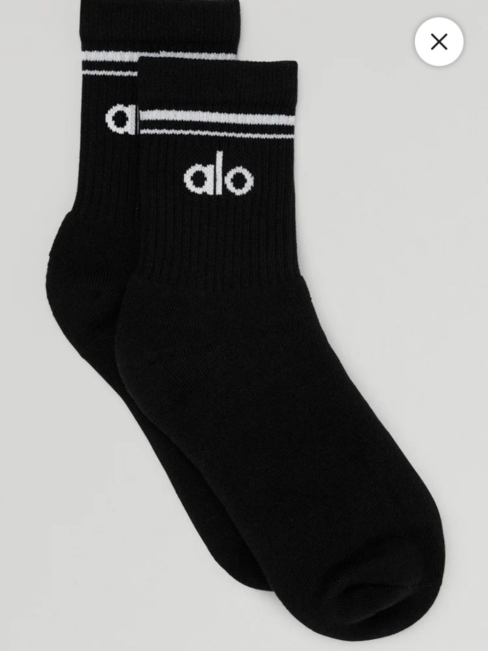 ALO Yoga Heather Grey Socks Unisex M
